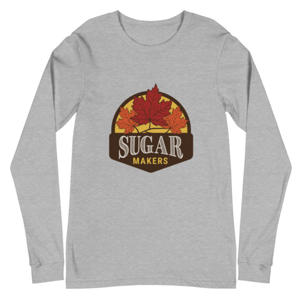 heather long sleeve tee with SugarMakers logo