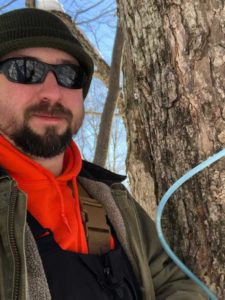 Jon Rybkiewicz in Jay VT at Red Leaf Hollow Farms